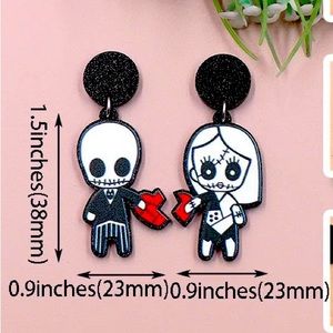 New Halloween Ghost Earrings Cute Acrylic Handmade Jewelry